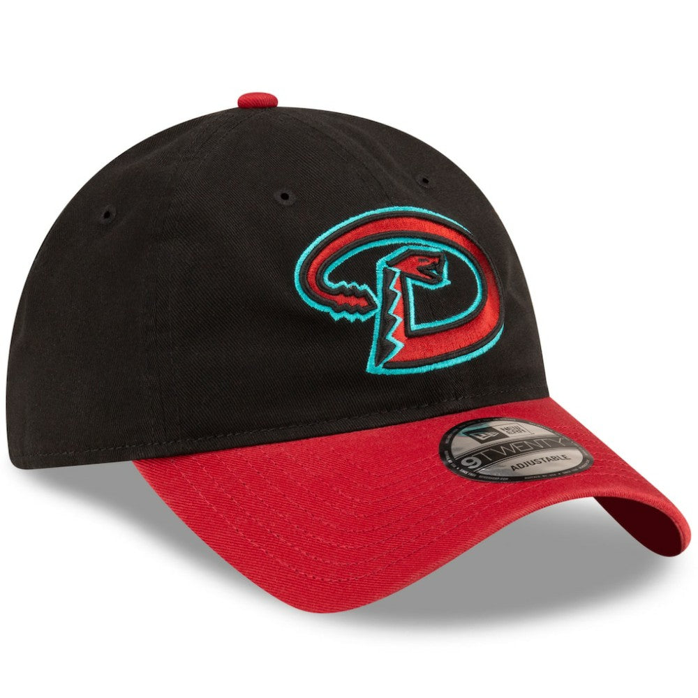 Arizona Diamondbacks New Era Road Replica Core Classic 9TWENTY Adjustable Hat - Black/Red Hats