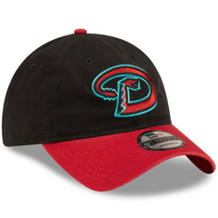 Arizona Diamondbacks New Era Road Replica Core Classic 9TWENTY Adjustable Hat - Black/Red Hats