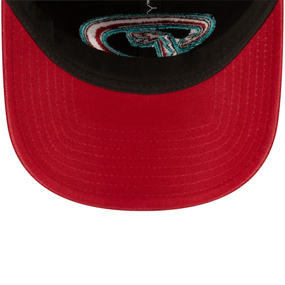 Arizona Diamondbacks New Era Road Replica Core Classic 9TWENTY Adjustable Hat - Black/Red Hats