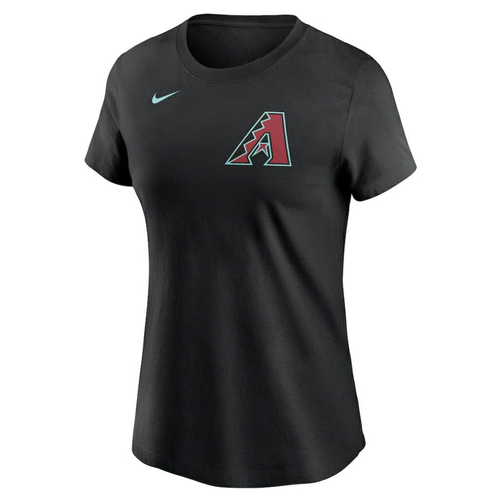 Alek Thomas Arizona Diamondbacks Nike Women's 2024 Fuse Name & Number T-Shirt - Black T-shirts