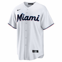 Miami Marlins Nike Home Big & Tall Replica Jersey - White Jerseys