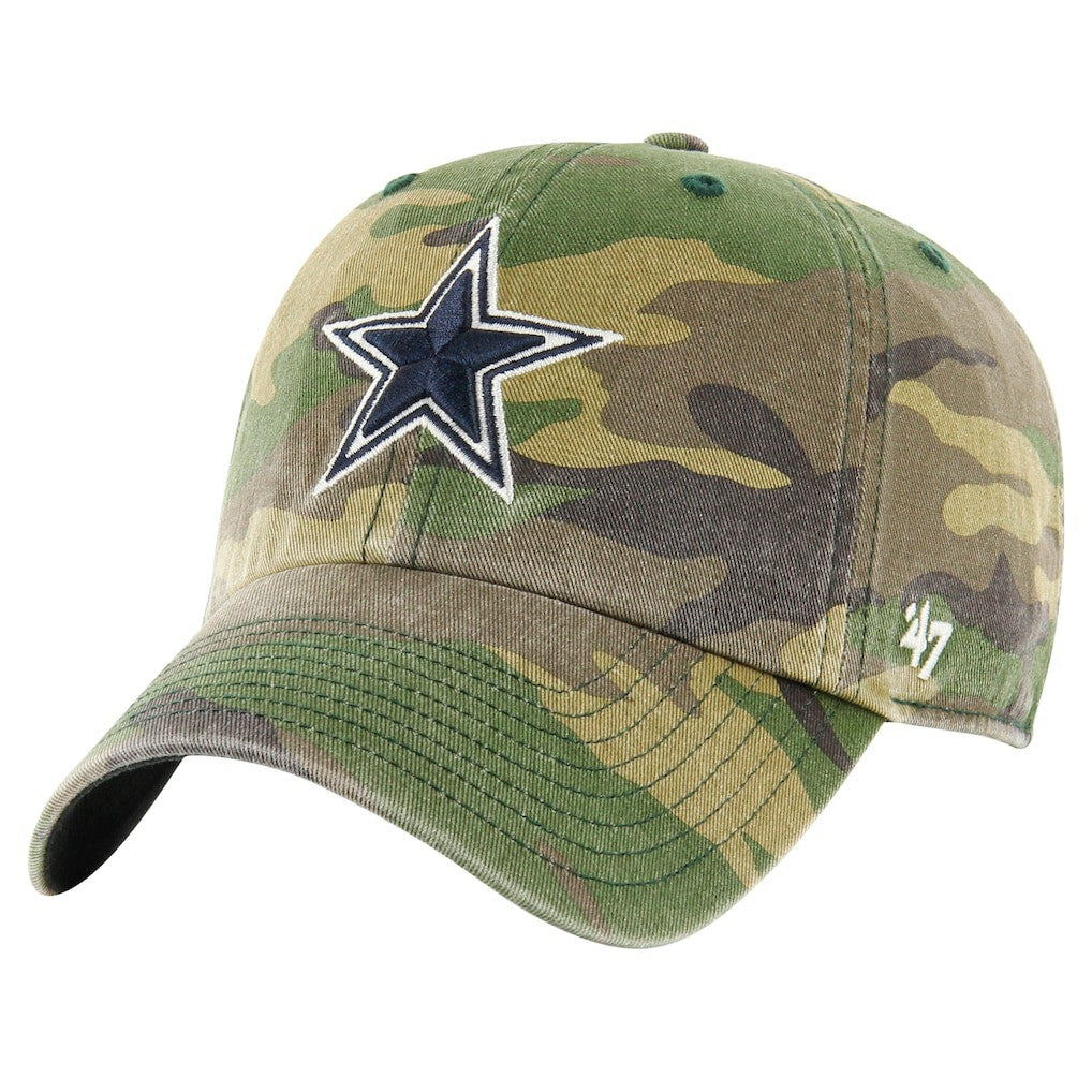 Dallas Cowboys '47 Woodland Clean Up Adjustable Hat Camo