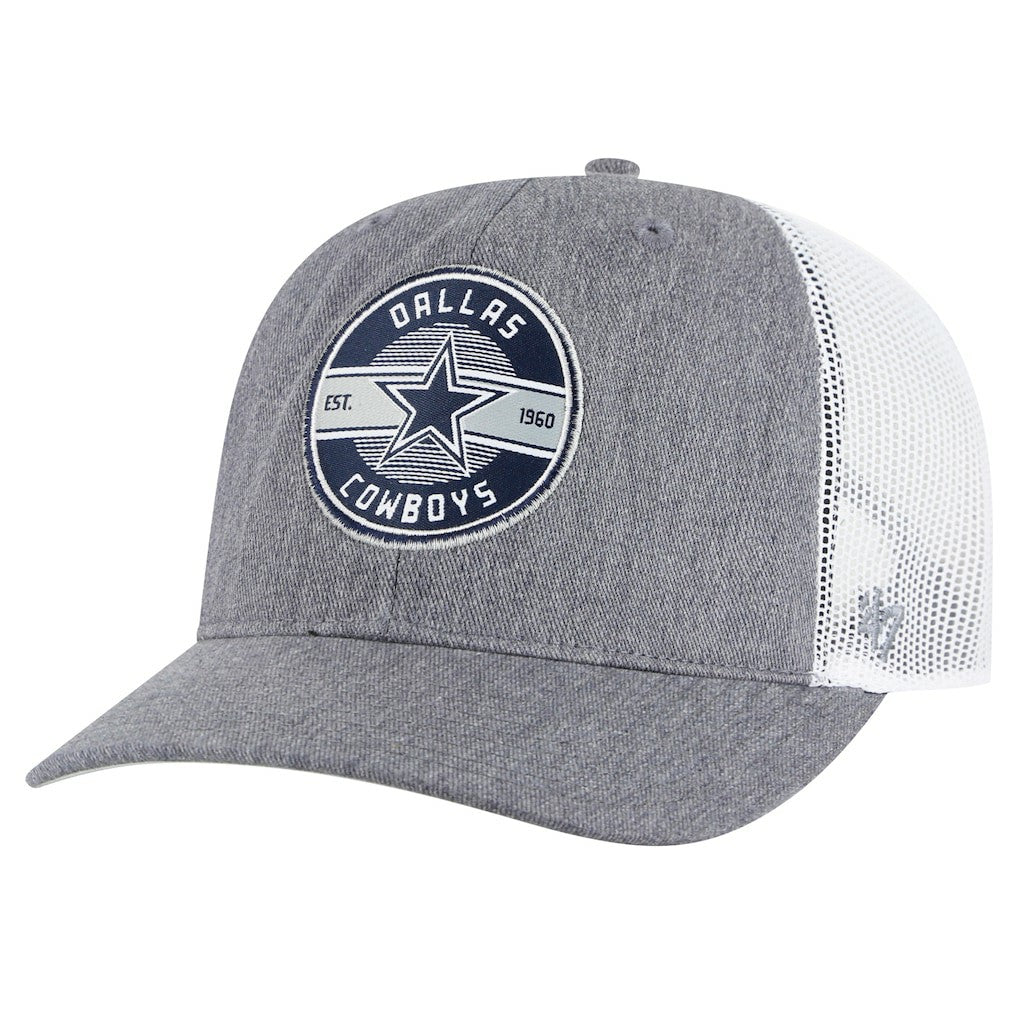 Dallas Cowboys '47 Hash Mark Trucker Adjustable Hat Heather Gray