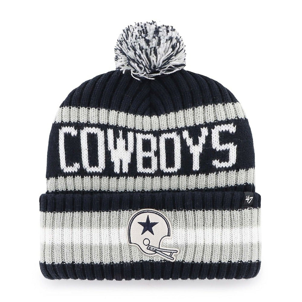 Dallas Cowboys '47 Bering Cuffed Knit Hat with Pom Navy