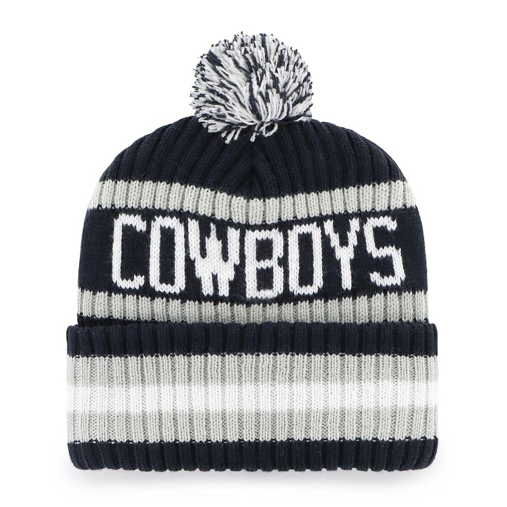 Dallas Cowboys '47 Bering Cuffed Knit Hat with Pom Navy