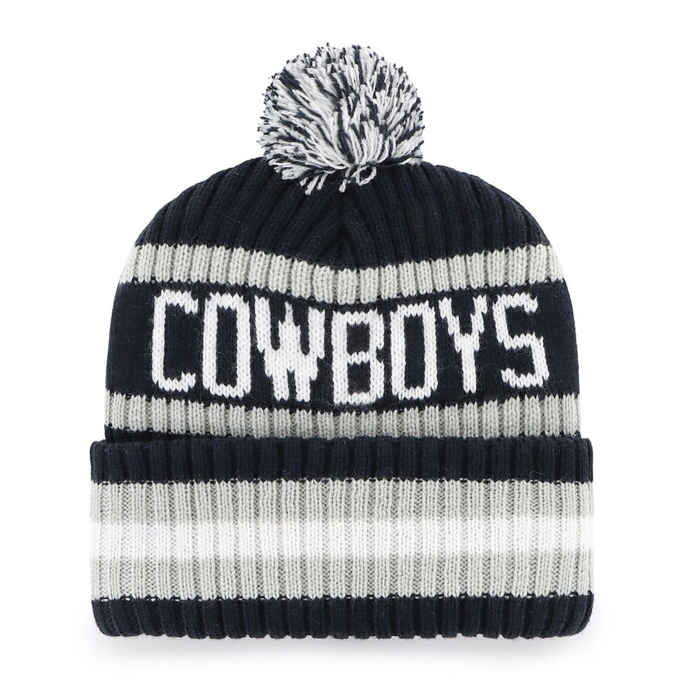 Dallas Cowboys '47 Bering Cuffed Knit Hat with Pom Navy