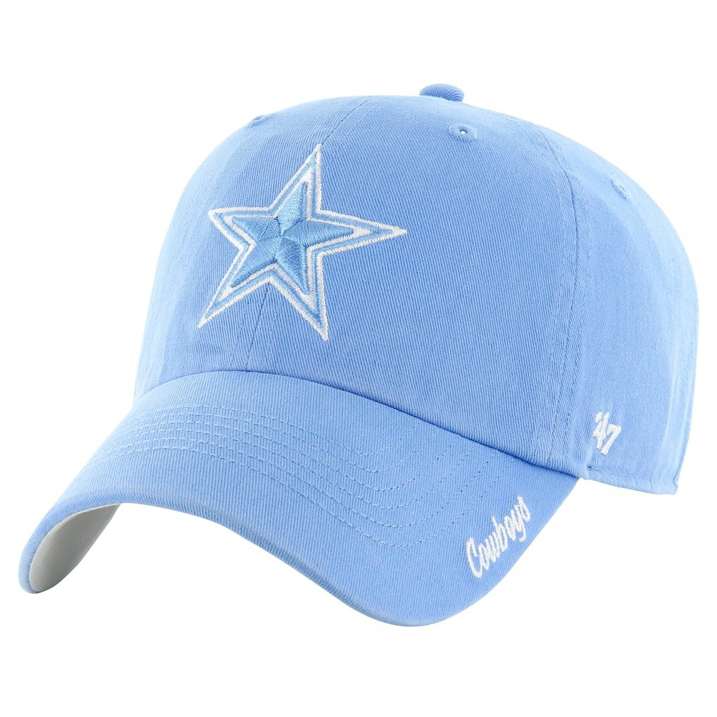 Dallas Cowboys '47 Women's Luminance Cheer Clean Up Adjustable Hat Blue