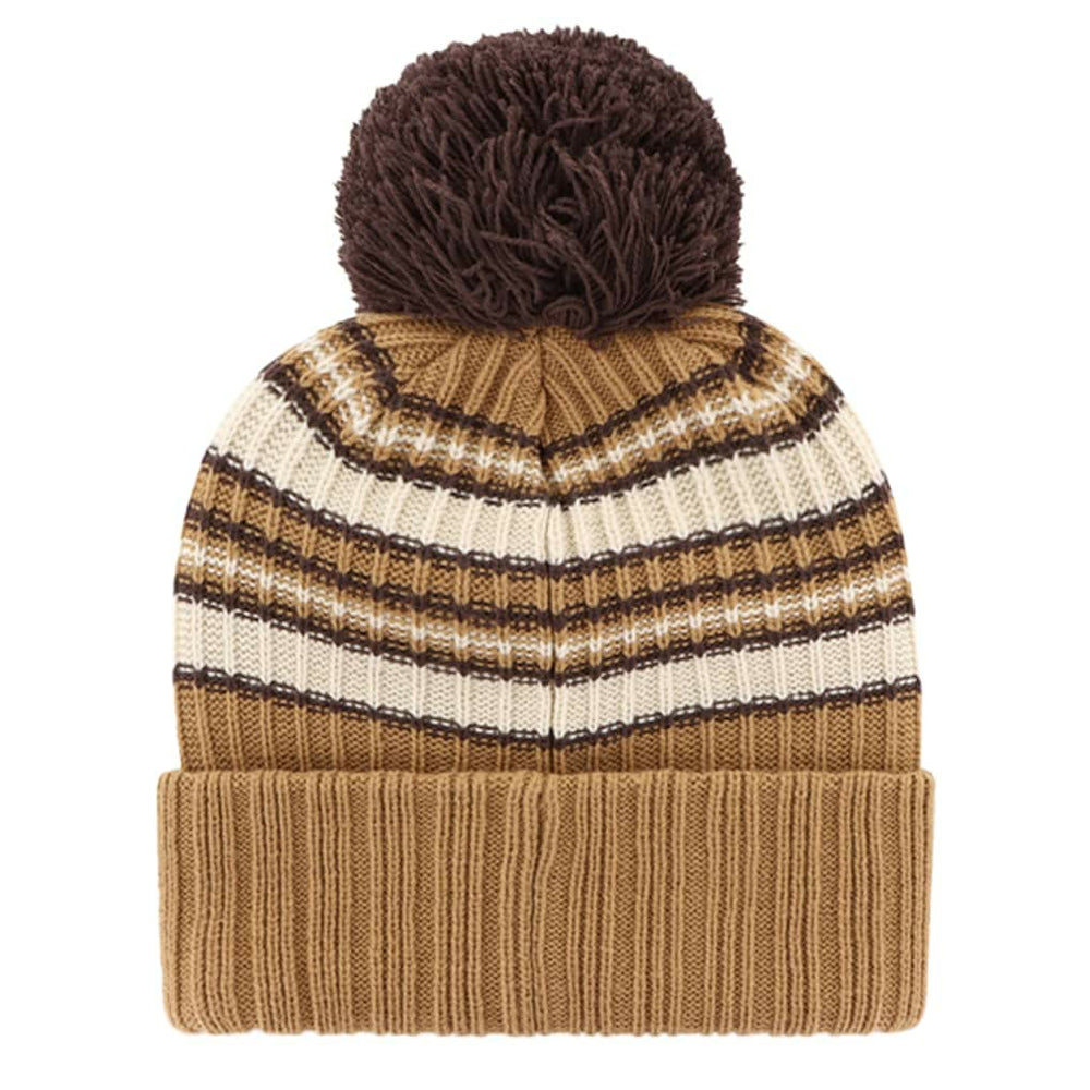 Dallas Cowboys '47 Women's Espresso Cuffed Knit Hat with Pom Brown
