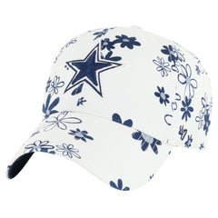 Dallas Cowboys '47 Girls Youth Daisy Delight Clean Up Adjustable Hat White