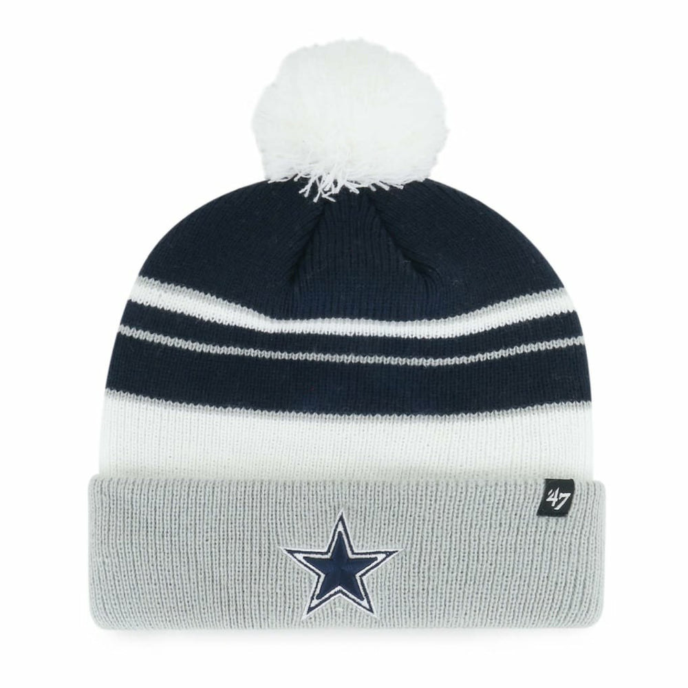 Dallas Cowboys '47 Youth Peewee Cuffed Knit Hat with Pom Navy