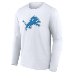 Detroit Lions Primary Logo Long Sleeve T-Shirt White