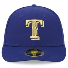Texas Rangers New Era 2024 Gold Collection Low Profile 59FIFTY Fitted Hat - Royal Hats