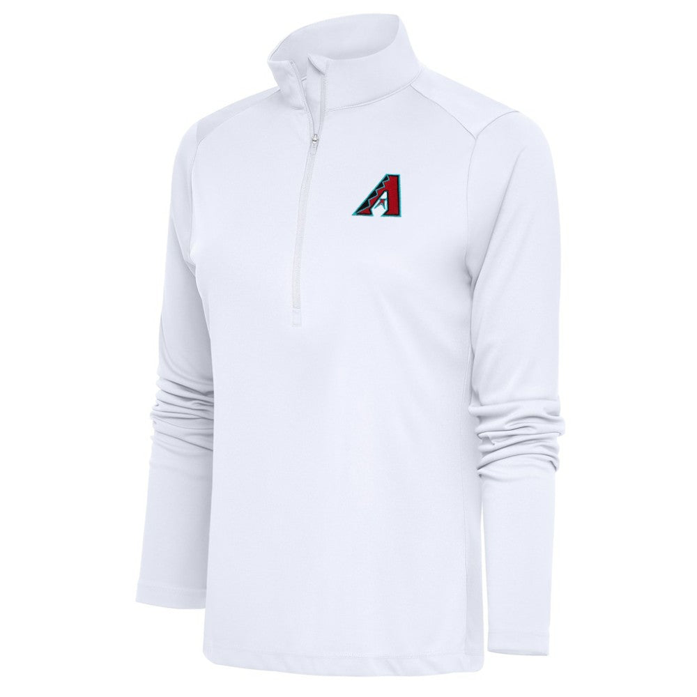 Arizona Diamondbacks Antigua Women's  Tribute Half-Zip Pullover Top – White Pullover