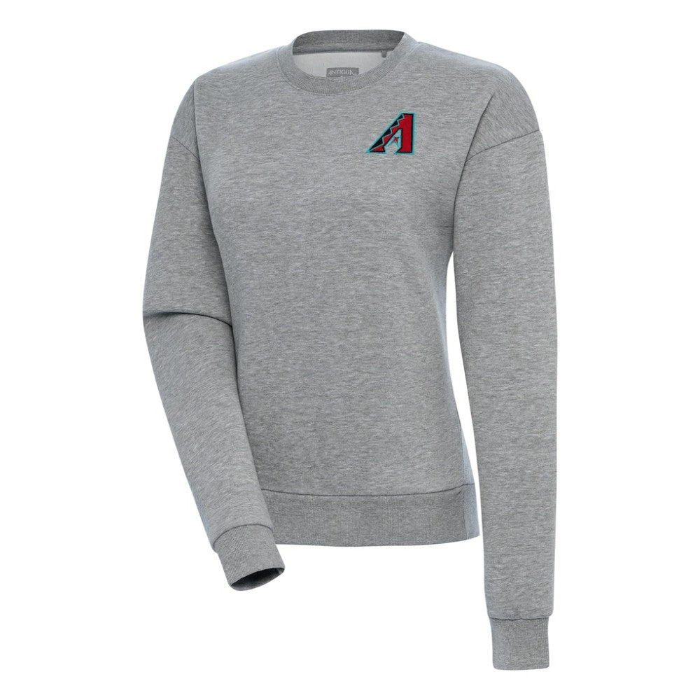 Arizona Diamondbacks Antigua Women's  Victory Crewneck Pullover Sweatshirt – Heather Gray Pullover