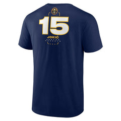 Nikola Jokic Denver Nuggets Behind The Back Name & Number T-Shirt Navy