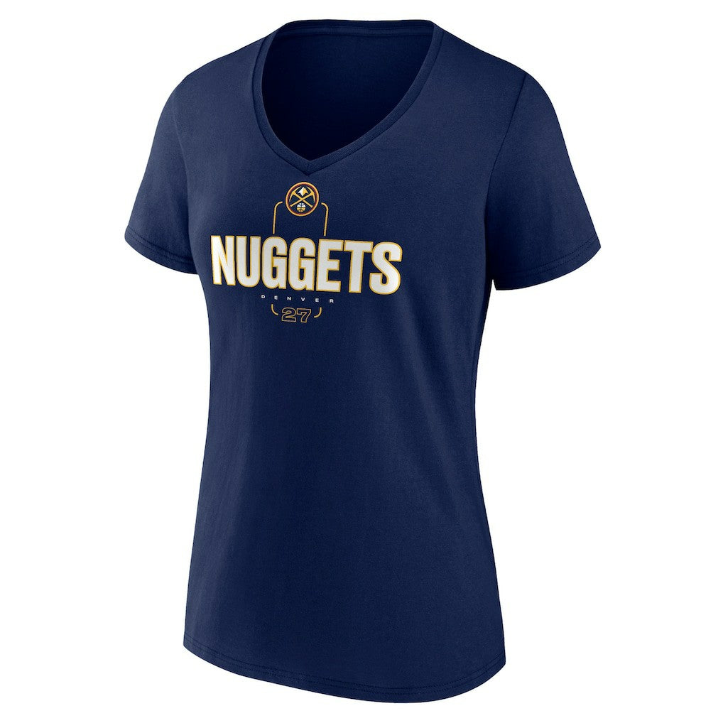 Jamal Murray Denver Nuggets Women's Behind The Back Name & Number V-Neck T-Shirt Navy