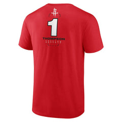 Amen Thompson Houston Rockets Behind The Back Name & Number T-Shirt Red