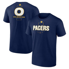 Tyrese Haliburton Indiana Pacers Behind The Back Name & Number T-Shirt Navy