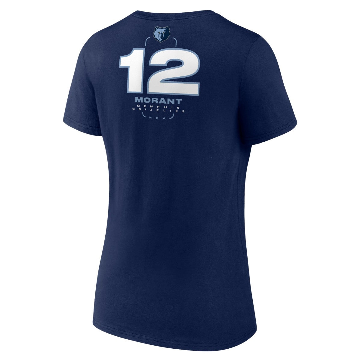 Ja Morant Memphis Grizzlies Women's Behind The Back Name & Number V-Neck T-Shirt Navy