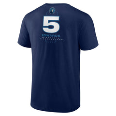 Anthony Edwards Minnesota Timberwolves Behind The Back Name & Number T-Shirt Navy