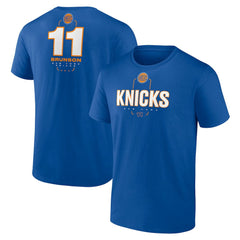 Jalen Brunson New York Knicks Behind The Back Name & Number T-Shirt Blue