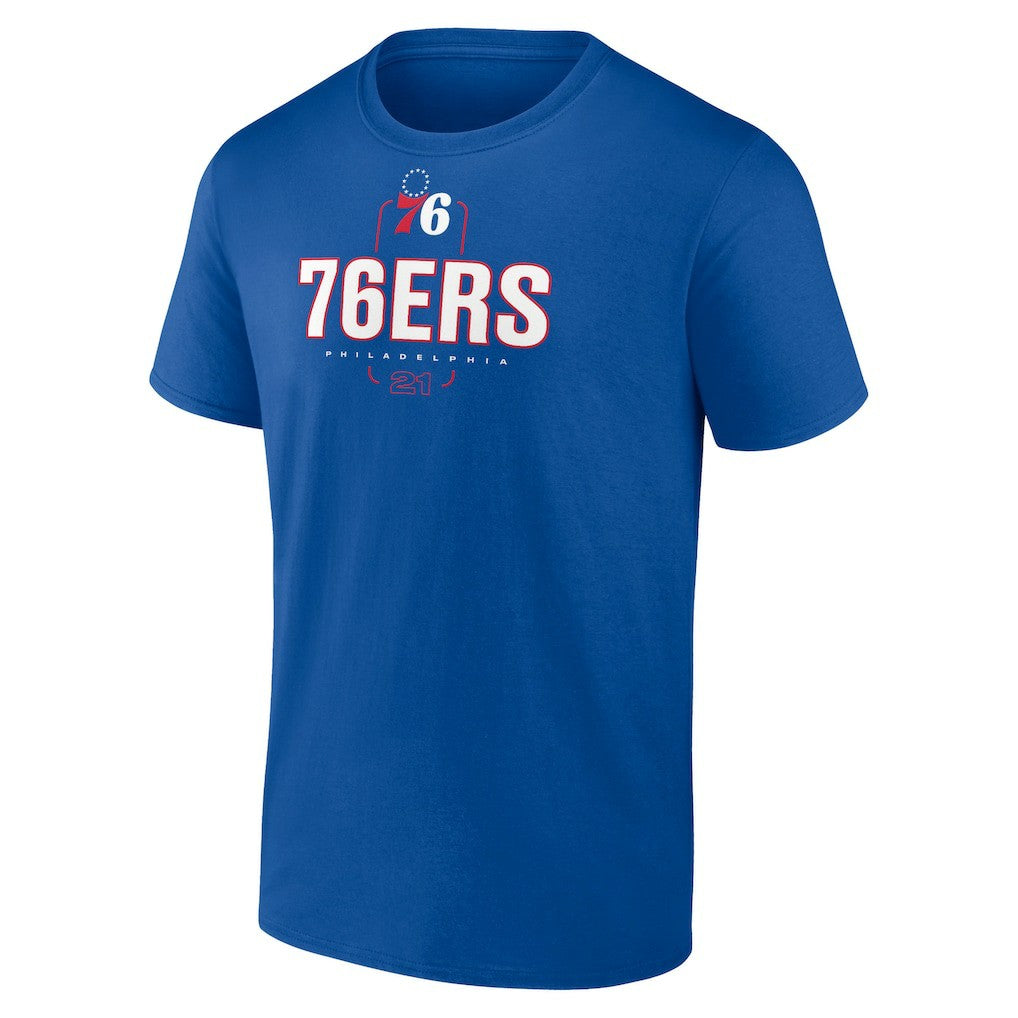 Joel Embiid Philadelphia 76ers Behind The Back Name & Number T-Shirt Royal