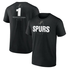 Victor Wembanyama San Antonio Spurs Behind The Back Name & Number T-Shirt Black