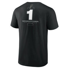 Victor Wembanyama San Antonio Spurs Behind The Back Name & Number T-Shirt Black