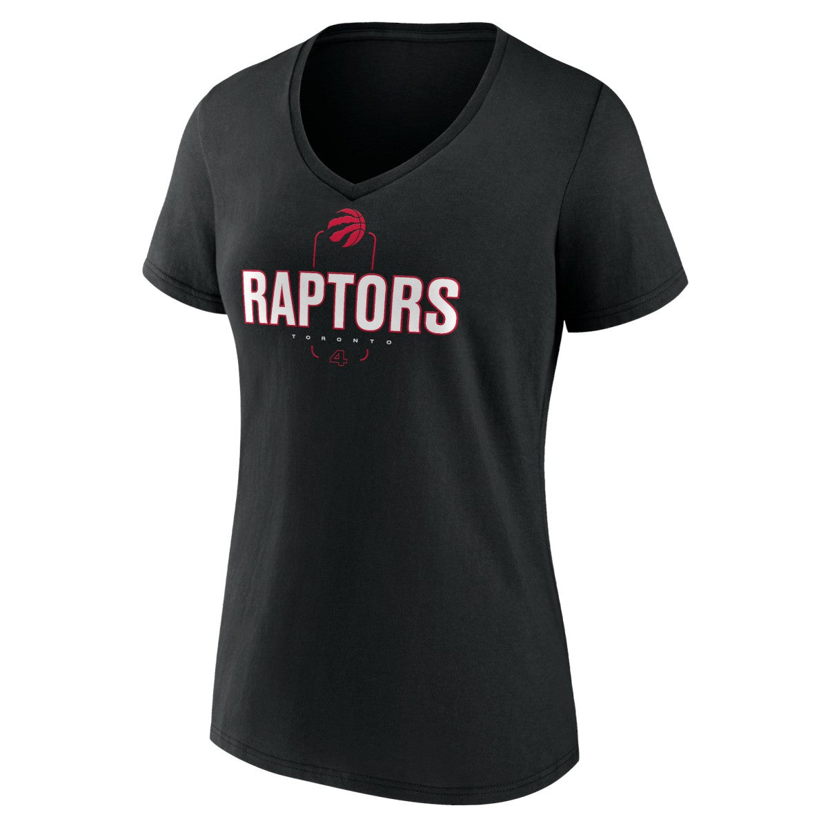 Scottie Barnes Toronto Raptors Women's Behind The Back Name & Number V-Neck T-Shirt Black