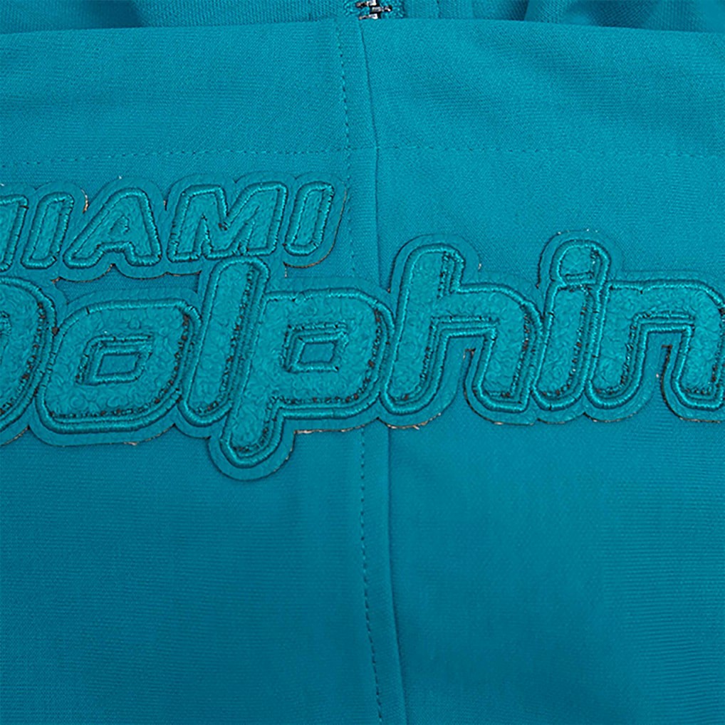 Miami Dolphins Pro Standard Triple Tonal Full-Zip Hoodie Aqua