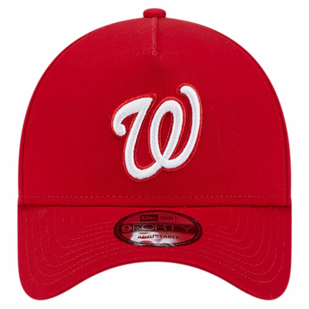 Washington Nationals New Era Team Color A-Frame 9FORTY Adjustable Hat - Red Hats