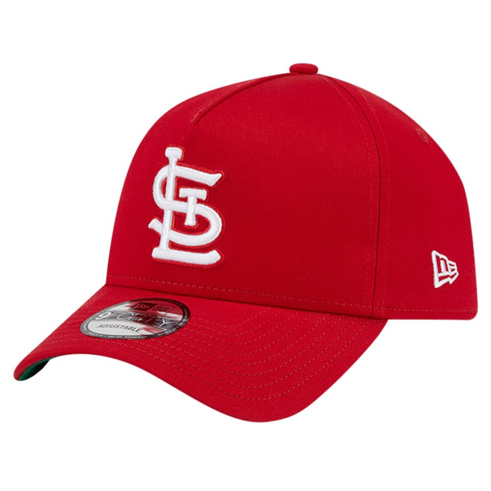 St. Louis Cardinals New Era Team Color A-Frame 9FORTY Adjustable Hat - Red Hats
