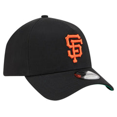 San Francisco Giants New Era Team Color A-Frame 9FORTY Adjustable Hat - Black Hats