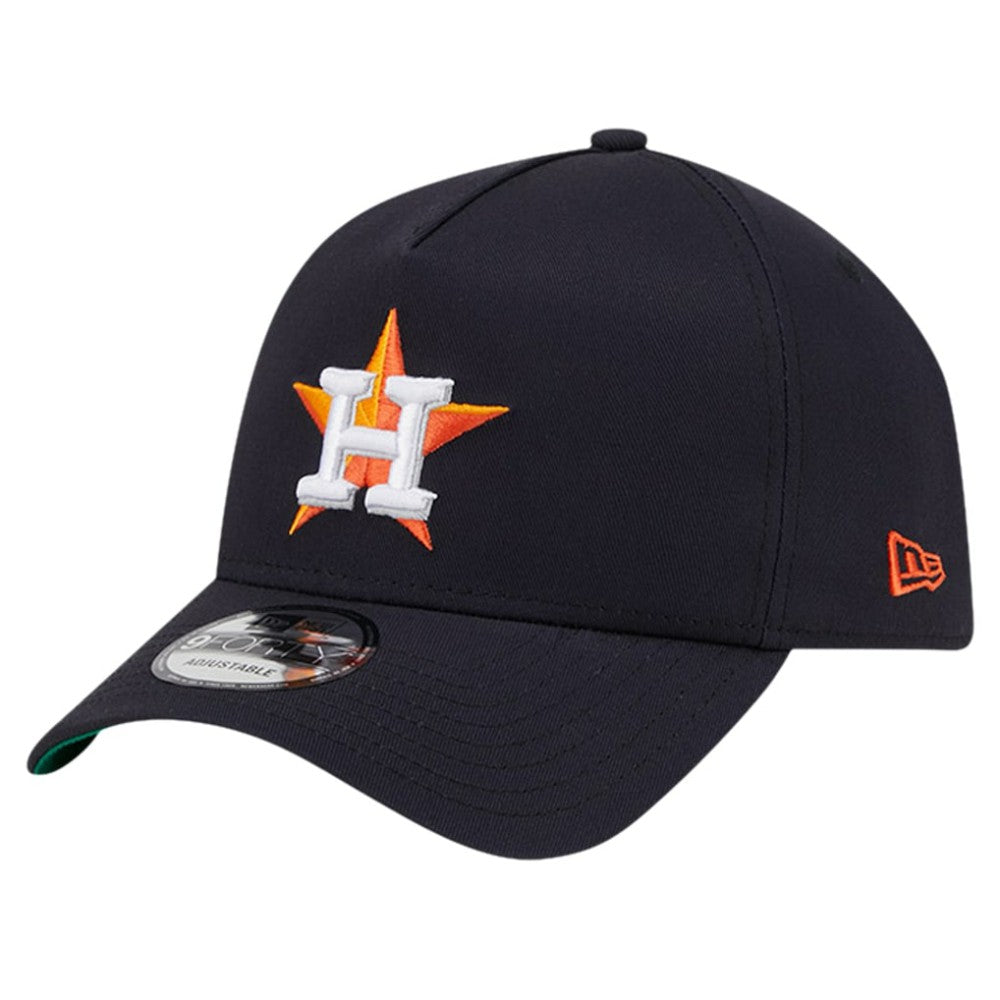 Houston Astros New Era Team Color A-Frame 9FORTY Adjustable Hat - Navy Hats