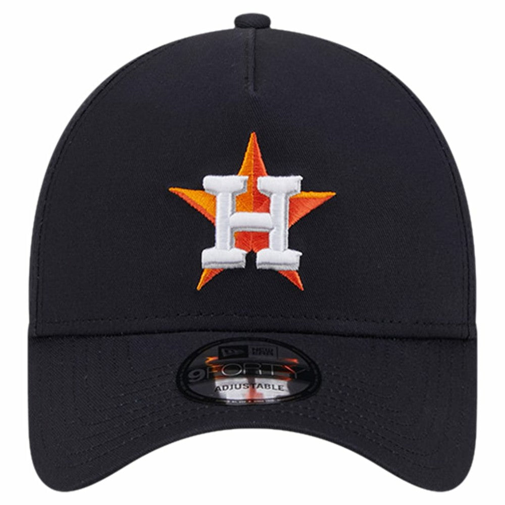 Houston Astros New Era Team Color A-Frame 9FORTY Adjustable Hat - Navy Hats