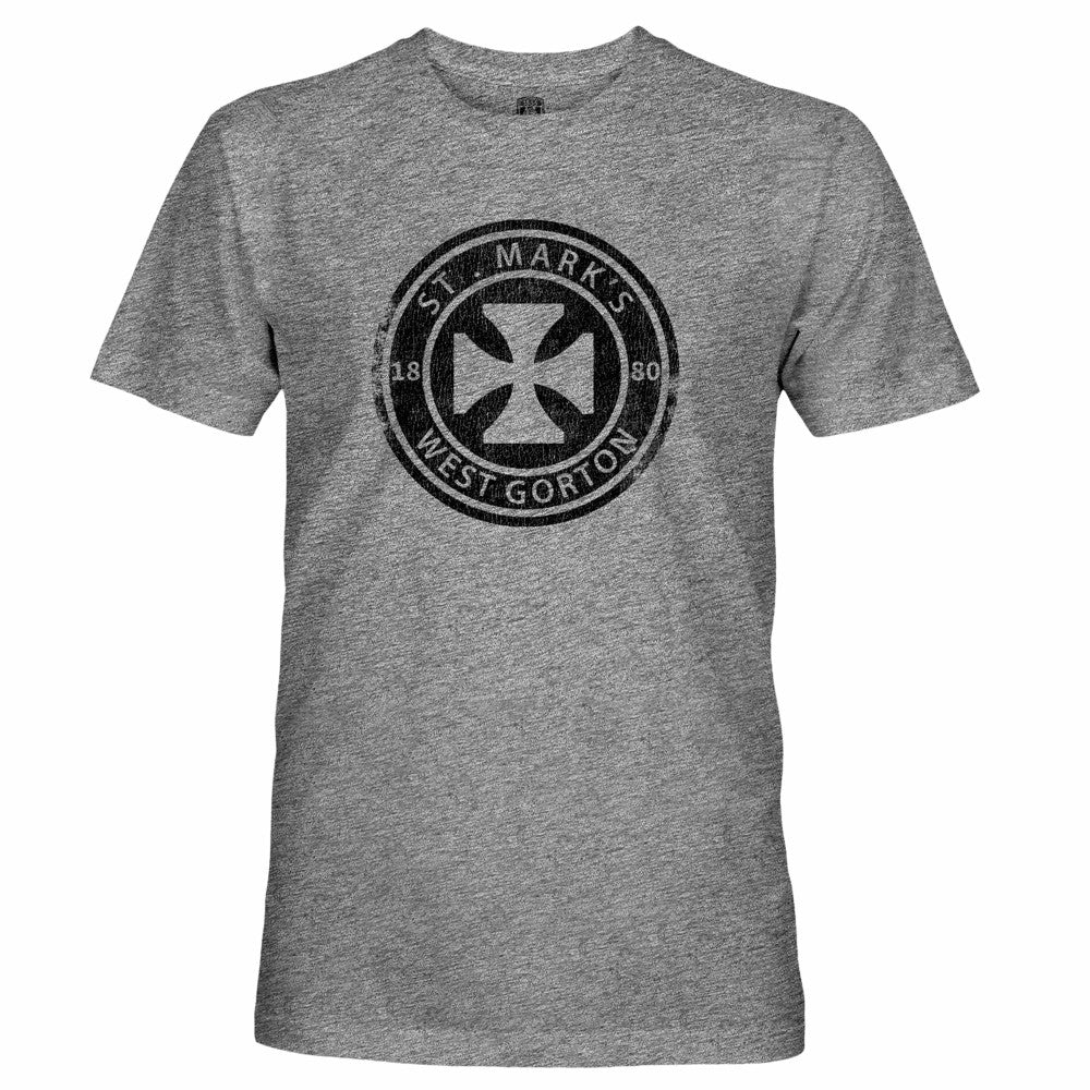 Manchester City 1863FC Retro St. Marks T-Shirt Heather Gray shop