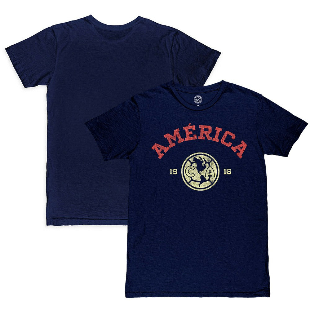 Club America 1863FC Established Slub T-Shirt Navy sale