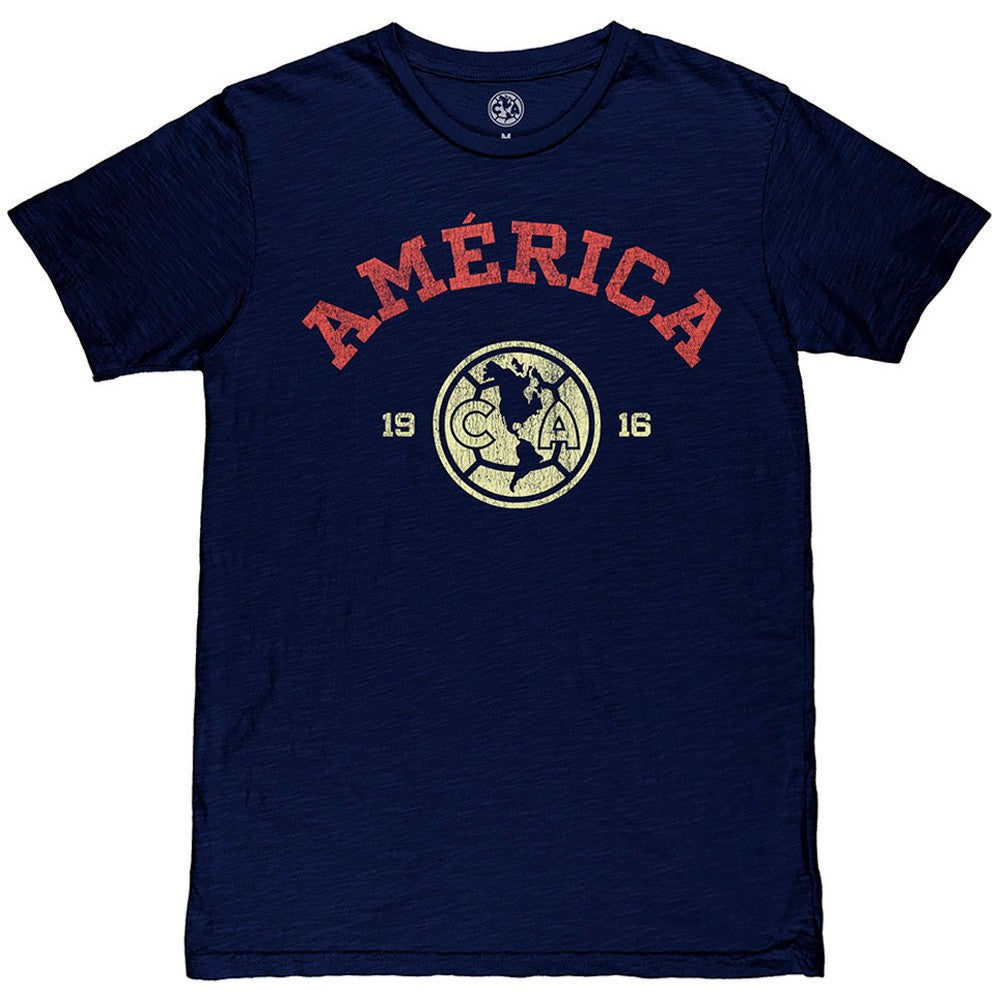 Club America 1863FC Established Slub T-Shirt Navy sale