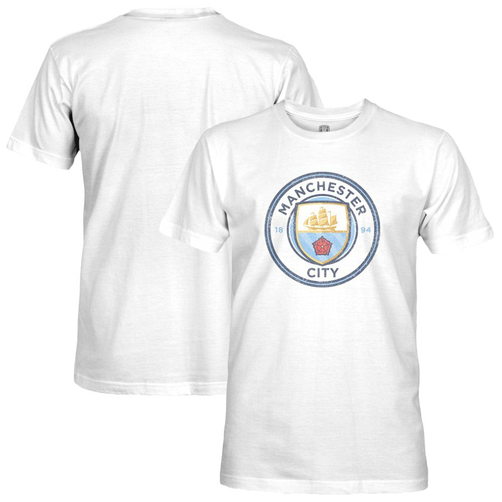 Manchester City 1863FC Color Crest Slub T-Shirt White
