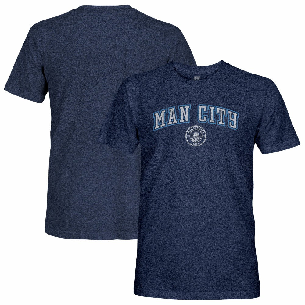 Manchester City 1863FC Wordmark Twisted Tri-Blend Slub T-Shirt Heather Navy shop