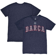 Barcelona 1863FC Wordmark Twisted Tri-Blend Slub T-Shirt Heather Navy sale