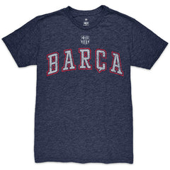 Barcelona 1863FC Wordmark Twisted Tri-Blend Slub T-Shirt Heather Navy sale