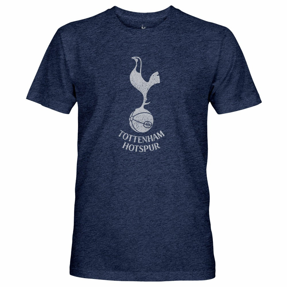 Tottenham Hotspur 1863FC Mono Crest Twisted Tri-Blend Slub T-Shirt Heather Navy