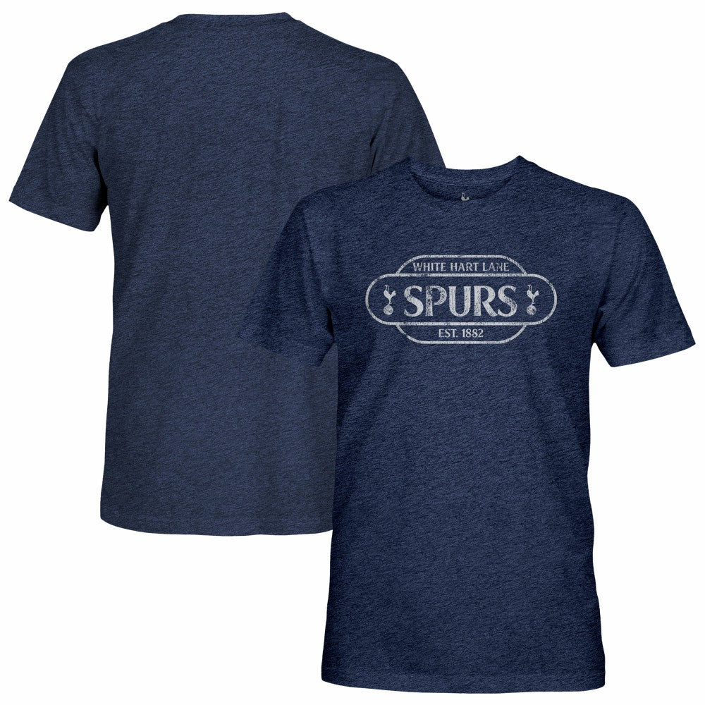 Tottenham Hotspur 1863FC Landmark Twisted Tri-Blend Slub T-Shirt Heather Navy