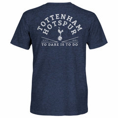 Tottenham Hotspur 1863FC Front Back Date Twisted Tri-Blend T-Shirt Heather Navy