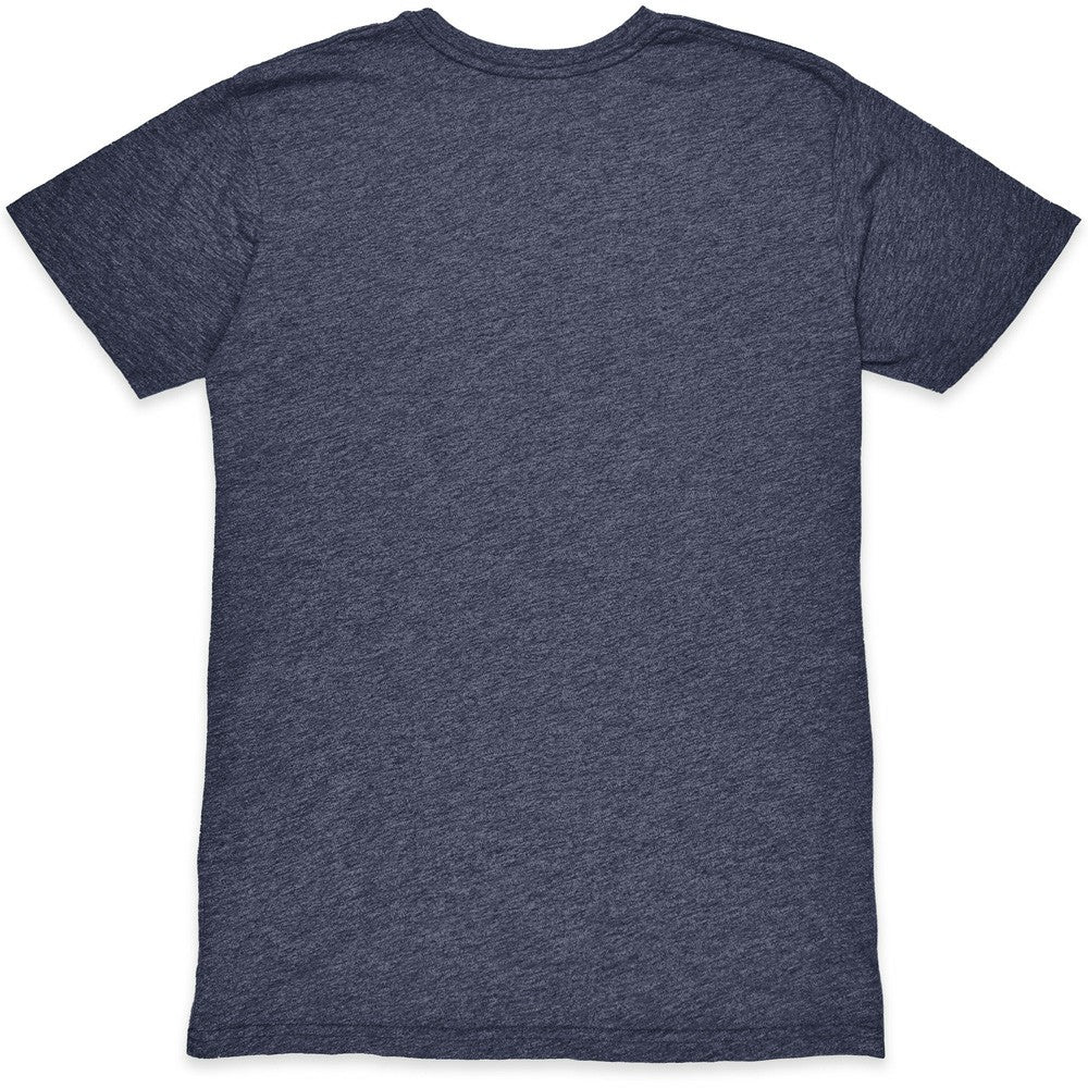 Barcelona 1863FC Front Back Date Twisted Tri-Blend T-Shirt Heather Navy