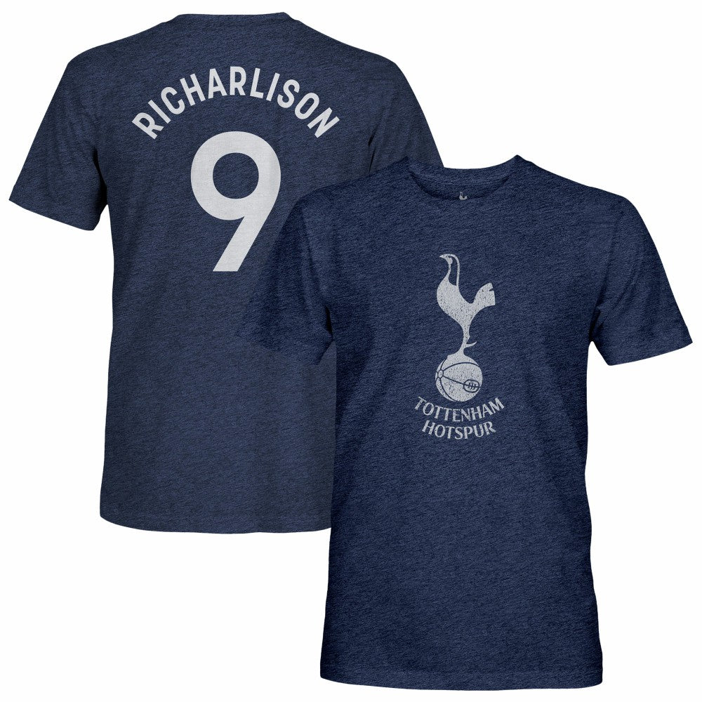 Richarlison Tottenham Hotspur 1863FC Player Name & Number Twisted Tri-Blend Slub T-Shirt Heather Navy