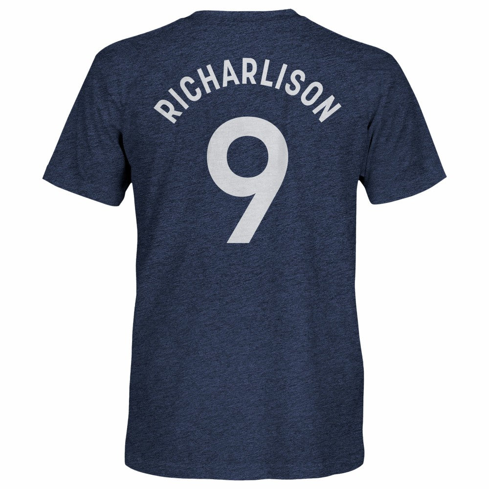 Richarlison Tottenham Hotspur 1863FC Player Name & Number Twisted Tri-Blend Slub T-Shirt Heather Navy