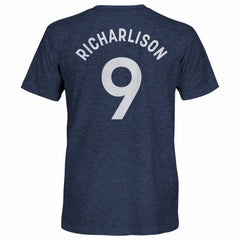 Richarlison Tottenham Hotspur 1863FC Player Name & Number Twisted Tri-Blend Slub T-Shirt Heather Navy