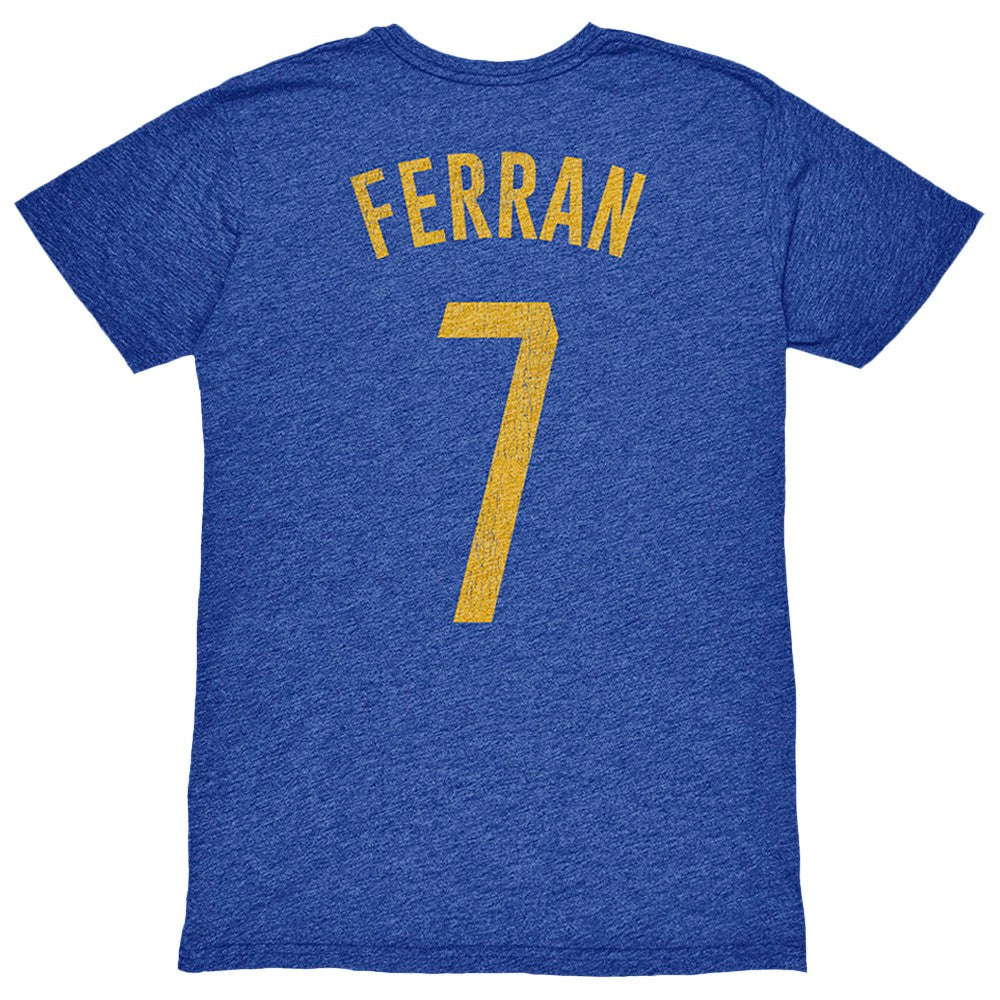 Ferran Torres Barcelona 1863FC Player Name & Number Twisted Tri-Blend Slub T-Shirt Heather Royal shop